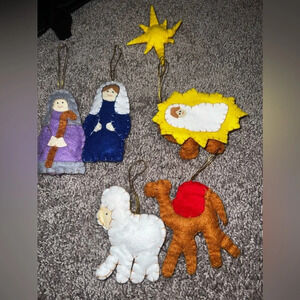 Handmade Fabric Nativity Scene